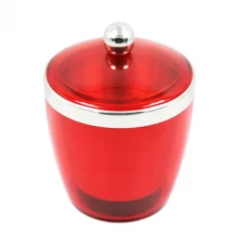 China Red Double Wall Stainless Steel Ice bucket with cover Champagne Bucket EB-BC52 manufacturer