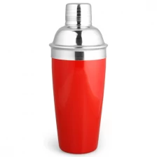 China Red Spray paint Stainless Steel Cocktail Shaker manufacturer