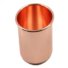 China Rose Gold Plated Cup Stainless steel Copper Mug manufacturer