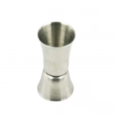 China Simple style Stainless Steel trumpet shape Jigger Bar Measuring Cup Bar tools EB-BT18 manufacturer