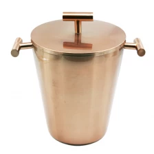 China Special design Stainless steel coppering Ice bucket with grip EB-BC64 manufacturer
