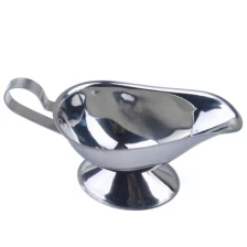 China Stainless Steel Beefsteak Gravy Sauce Boat Container Plate EB-SB001 manufacturer
