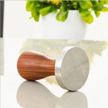 China Stainless Steel Espresso coffee tamper-Hand solid wood manufacturer