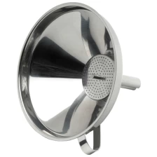 China Stainless Steel Funnel With Detachable Strainer Kitchen Tools manufacturer