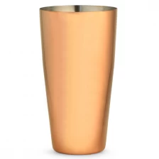 China Stainless Steel Gold Plated Boston cocktail Shaker manufacturer