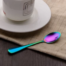 China Stainless Steel Ice Cream Spoon in china bar spoon manufacturer china Stainless Steel rainbow spoon supplier china manufacturer