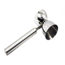 China Stainless Steel Jigger with handle Double-end Bar Measuring Cup EB-BT55 manufacturer
