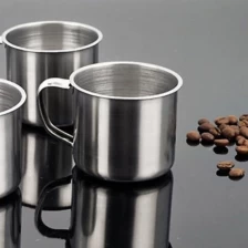 Chine Tasse de lait d'acier inoxydable en gros Chine, tasse Mearsuring d'acier inoxydable fournisseur porcelaine, tasse de café d'acier inoxydable fournisseur Chine fabricant