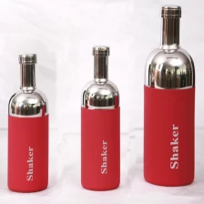 China Stainless Steel Rubber Finish Cocktail Shaker Bottle EB-B06K manufacturer
