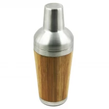 China Stainless Steel Wood Grain Cocktail Shaker EB-B69 manufacturer