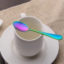 China Stainless Steel rainbow spoon supplier china bar spoon manufacturer china Stainless Steel Ice Cream Spoon in china manufacturer