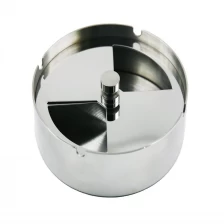 China Stainless steel Ashtray with revolving lid EB-A14 manufacturer