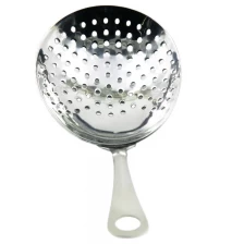 China Stainless steel cocktail strainer Filtering spoon Bar tools EB-BT72 manufacturer