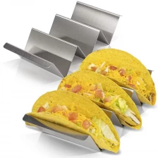 China Edelstahl Geschirrspüler und Grill sicher Taco Tortilla Tablett LKW Rack Halter stehen Großhandel Set Hersteller