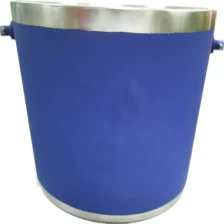 China Stainless steel ice bucket with handle manufacturer