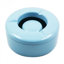 China Stainless steel painting Windproof Round Ashtray EB-A19 manufacturer