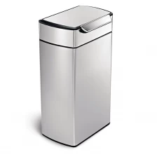 China Stainless steel trash can ,Rectangular Touch-Bar Trash Can,hot sale trash can EB-P0068 manufacturer