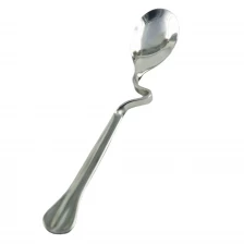 China Stainless steel twisted spoon Distorted spoon coffee spoon EB-TW21 manufacturer