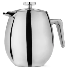 China stainless steel mirror finish tea pot with strainer manufacturer