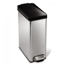 China stainless steel trash can, plastic inner rubbish can,high quality rubbish can EB-P0064 manufacturer