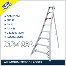 China XINGON aluminum tripod ladder / orchard ladder XG-136A manufacturer