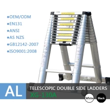 porcelana Escalera lateral doble telescópica de xingon (todo el aluminio) con EN131 fabricante