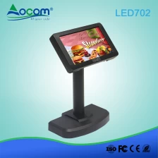China (LED702) 7 inch flexibele VGA-poort LED-paalweergave met standaard fabrikant
