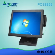 China 15" touch all in one electronic cash register machine with removable dual screen manufacturer