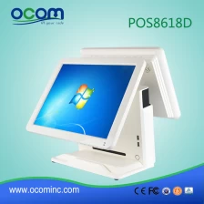 China 15" touch dual screen pos cash register fabrikant