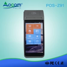 China Terminal Handheld móvel do andróide POS da impressão do recibo 4G com o varredor biométrico da impressão digital fabricante