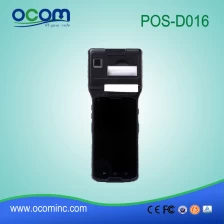 Chiny 5 '' ekran dotykowy Pos Terminal z 3G (WCDMA) + WiFi + BT + GPS + aparat + drukarka termiczna + NFC (OCBS-D016) producent