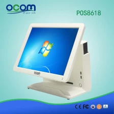 Κίνα Κίνα Φτηνές αφής σύστημα POS διπλή οθόνη, όλα σε ένα για το σούπερ μάρκετ (pos8618) κατασκευαστής