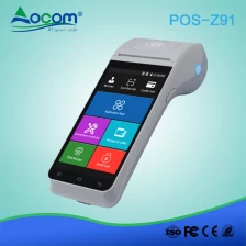 China Factory Supply Portable Hand Held Mobile 5.5 Inch Android Pos Terminal With Built In Printer manufacturer