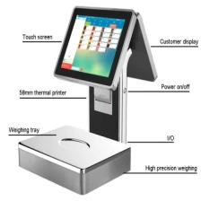 Cina Nuovo modello POS-S001 Sistema Windows All-In-One Scale con stampante termica produttore