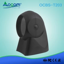 porcelana OCBS -T203 rápido CMOS manos libres 3 mil escáner de código qr USB pos para supermercado fabricante