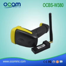China OCBS-W380: long distance  handheld 433mhz wireless barcode scanner Hersteller
