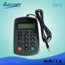 China OEM Fabrikant Rs232 Programmeerbaar Mini Digitaal Pos Nummertoetsenbord met Scherm fabrikant