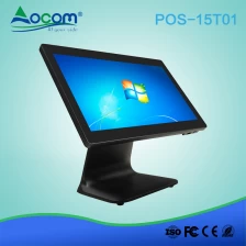 China POS-15T01 1366*768 15.6" windows capacitive touch all in one pos system manufacturer