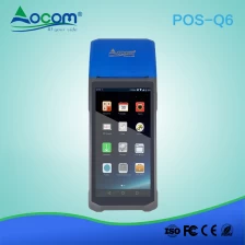 China POS-Q5/Q6 16GB android mini mobile money qr code handheld pos terminal machine manufacturer