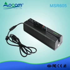 China POS software USB livre leitor de cartão de tarja magnética escritor msr 605 msr reader writer fabricante