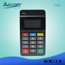 الصين T45 EMV PbOC PCI الشهادات الهاتف المحمول بلوتوث نقطة بيع لوحة المفاتيح Pos محطة الدفع الصانع