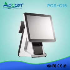 China Op Windows gebaseerde 15/12 inch alles-in-één Touch POS-machine met printer fabrikant
