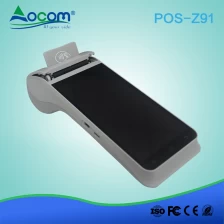 China Z91 4G android handheld terminal pos inteligente com impressora fabricante