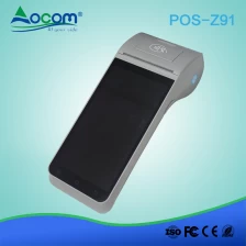 China Z91 5.5" Android handheld mobile pos terminal qr code manufacturer