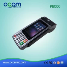 China mobile touch screen wireless Android pos terminal price with sim card gprs (P8000) fabricante