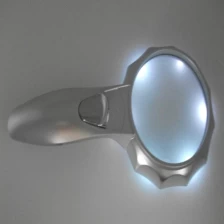 China 600555 Handhold Magnifier with 6pcs led light, LED Magnifier with Optical Lens manufacturer