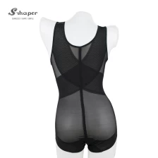 China Hot Sale Black Womens Full Body Shaper Bodysuits Wholesales manufacturer