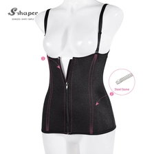 China Waist Trainer Corset With Zip Supplier manufacturer