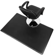 porcelana Black anti-fatigue square hair salon floor mat rectangle hairdressing barber salon mat fabricante