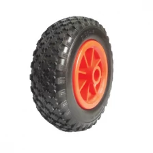 China Cart Tire Wheel, Custom wire wheel,Black Mag Wheel, Black Mag Wheel with Solid Tire fabricante